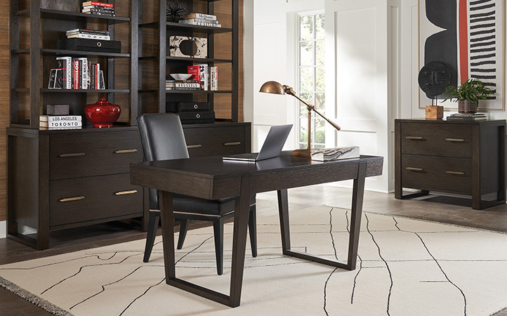 Durango office scene featuring desk and file cabinet.