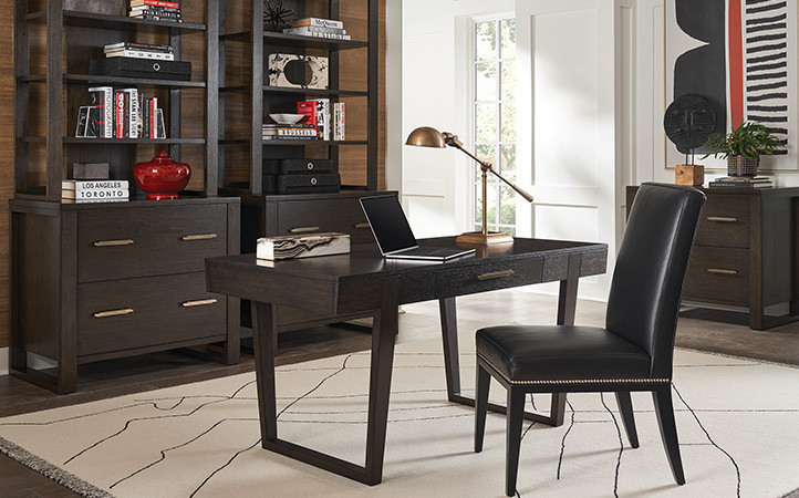 Durango office scene featuring desk and file cabinet.