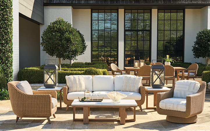 Outdoor living room scene