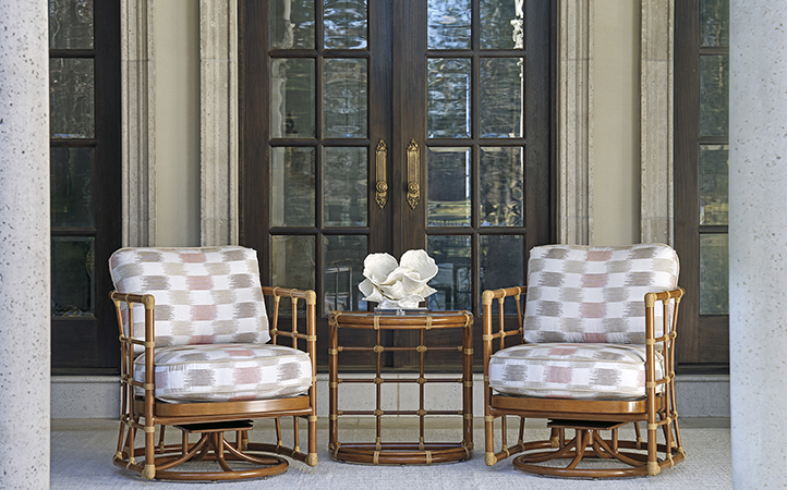Sandpiper Bay room scene featuring two chairs with an accent table.