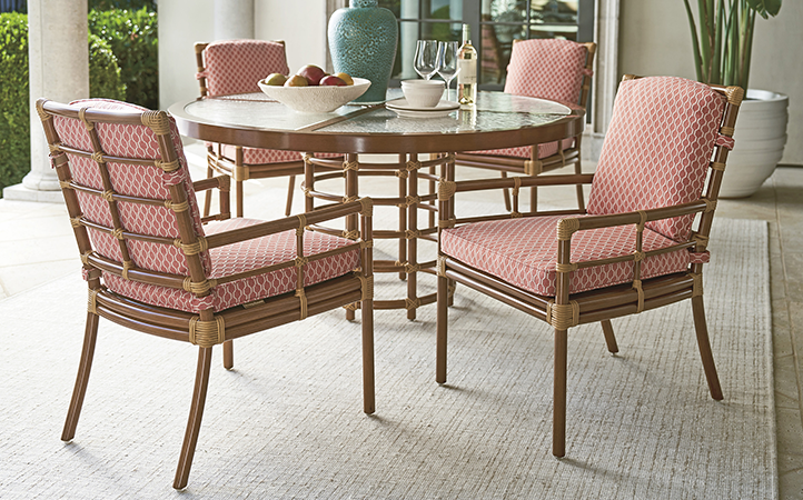 Sandpiper Bay room scene featuring dining table with chairs.