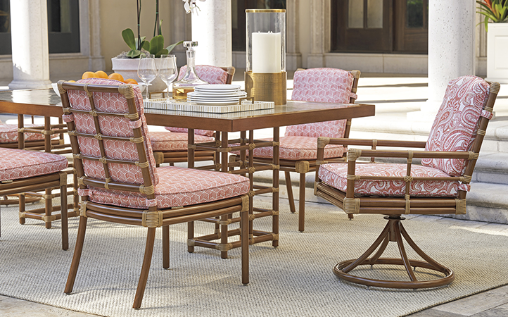 Sandpiper Bay room scene featuring dining table with chairs.