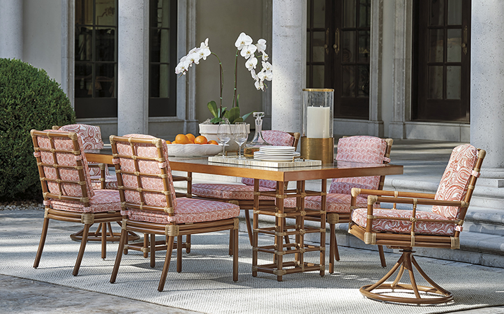 Sandpiper Bay room scene featuring dining table with chairs.