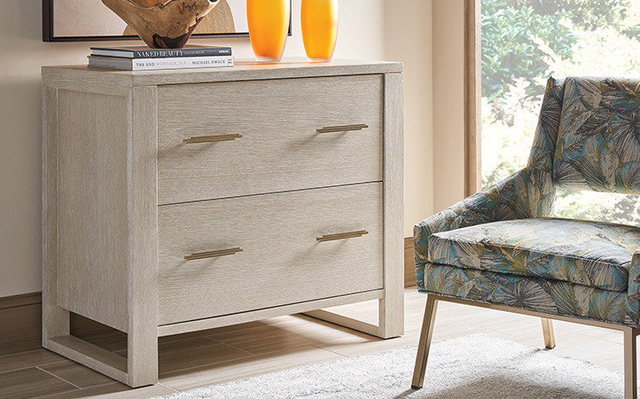 Silverstone office scene featuring a file cabinet and chair.