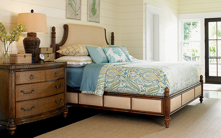 ORCHID BAY UPHOLSTERED PANEL BED